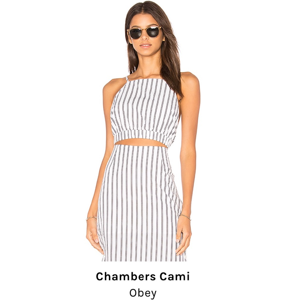 Obey striped top